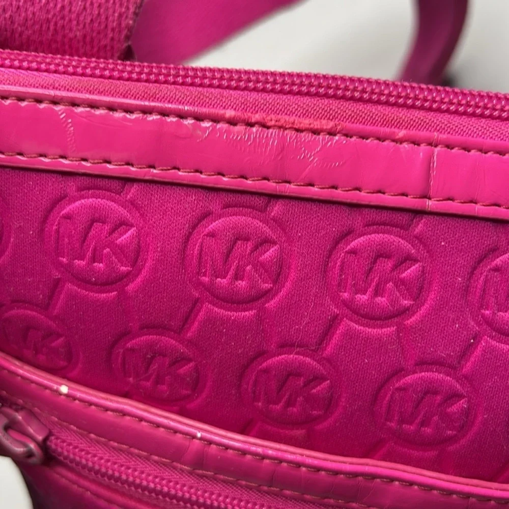 Michael Kors Fuschia Pink Adjustable Straps Shoulder Bag